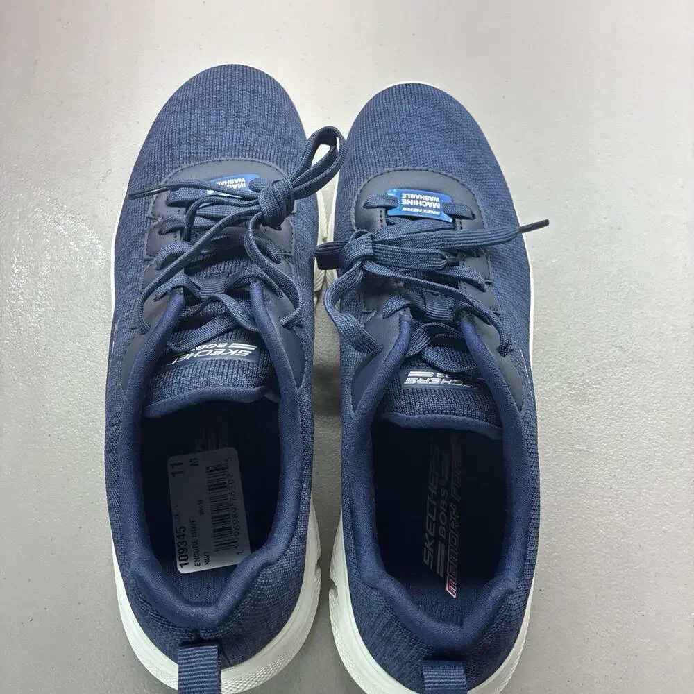 Skechers BOBS B Flex Lace-Up Sneakers Encore Move Navy Size 11 Women’s New